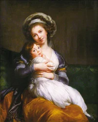 Madame Vigée-Lebrun en haar dochter, Jeanne Lucia (Julie)
